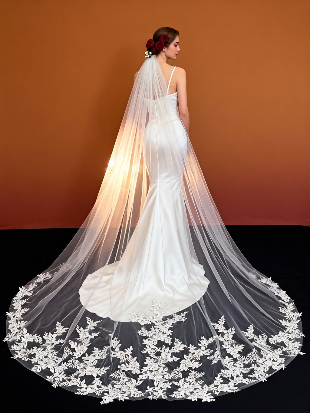Veil&Vow High-End Sequin-Accented Cathedral Bridal Veil